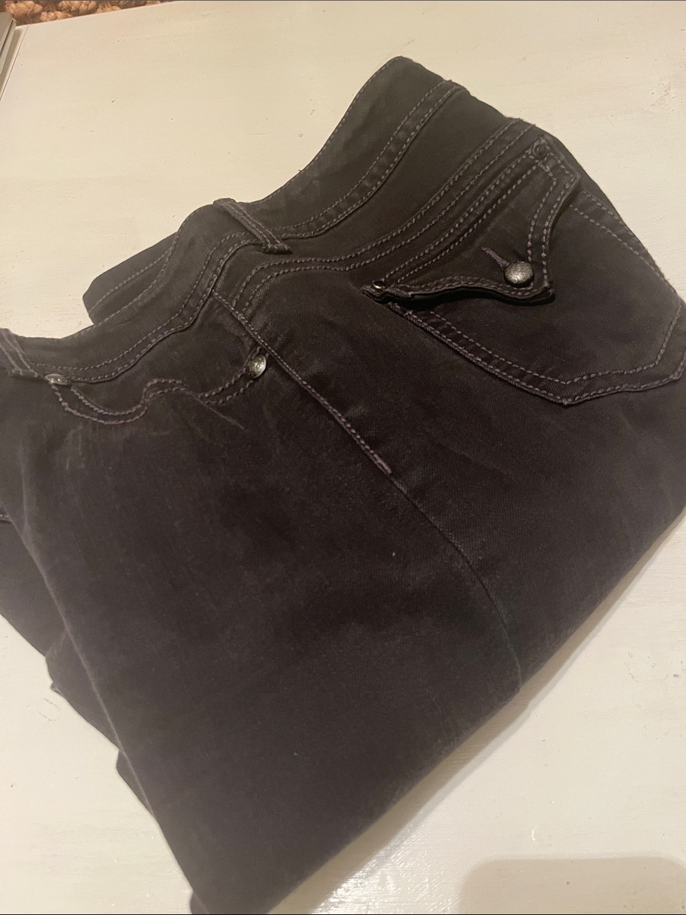 Code Bleu Black Jeans with Pocket Detail